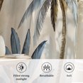 thumbnail image 6 of Palm Trees Sheer Curtains 96 Inch Length, Light Filtering Voile Curtain Panel, Blue Brown Vintage Watercolor Tropical Rod Pocket Drapes Window Treatments for Living Room Bedroom 52"x96", 6 of 9