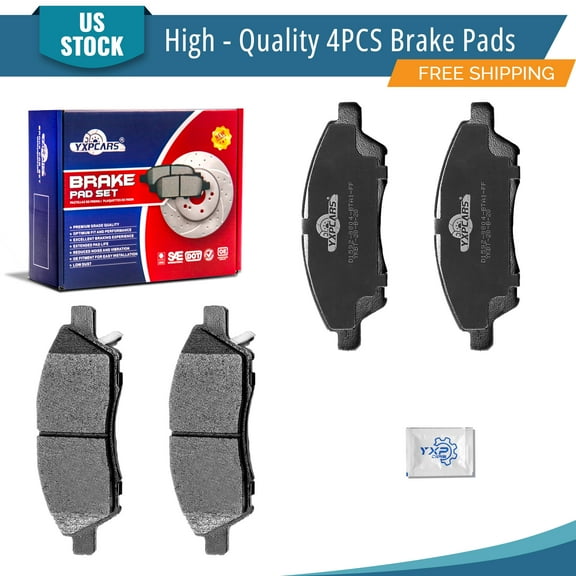 YXPCARS 4PCS Ceramic Brake Pads(Front) for Nissan Versa 2013-2019 All Models 2012 L4 1.6L Models Versa Note 2014-2019 All Models (D1592)