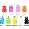thumbnail image 3 of 36 Uds. Colgantes coloridos de oso de goma, llaveros de oso de resina, collar de joyería DIY, accesorios para niños y niñas Vhermosa MZQ-0696, 3 of 8