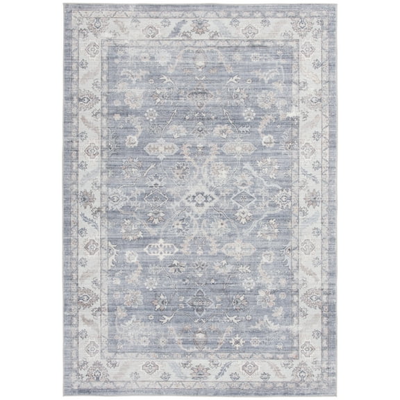 Better Homes & Gardens 5x7 Blue Persian Machine Washable Faux Fur Indoor Area Rug