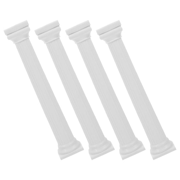 UEETEK Dessert Display Stand White Plastic Stable and Creative for Decor 4Pcs