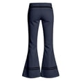 thumbnail image 6 of YaEYa Girls School Uniform Flare Pant Slim Fit Bell Bottom Trousers Fitted Stretch Flare Leg Pants High Waist Casual Slacks With Side Pocket Button Fly Trouser Preppy Clothes (Navy,13-14 Years), 6 of 6