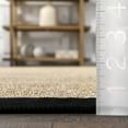 thumbnail image 2 of nuLOOM Meena Faux Seagrass Bordered Indoor/Outdoor Area Rug, 9' x 12', Meena Black, 2 of 8