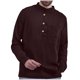 thumbnail image 2 of pstuiky hombres de manga larga, Camisa de manga larga con cuello alto y botones, holgada, informal, de color liso, a la moda, para hombre salir tops xxxxl, 2 of 6