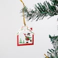 thumbnail image 4 of Adornos navideños, juego de 12 colgantes de madera, muñeco de nieve, Papá Noel, adornos para árbol de Navidad, caja con estampado a color, decoración para festivales., 4 of 6