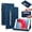 Dark Blue, variant on Classic Case for Apple iPad Mini (5th Generation) Tablet, iPad Mini 4/3/2/1 Case (7.9 Inch) - Protective PU Leather Flip Case with Holders, Smart Fold Stand Cover with Auto Sleep Wake (Yellow)
