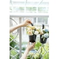 thumbnail image 5 of 8 macetas colgantes para flores, de metal, de hierro, para barandilla, valla, balcón, jardín, decoración del hogar, soportes para flores con ganchos desmontables, color negro, 4 pulgadas JFHHH pequeña, 5 of 5