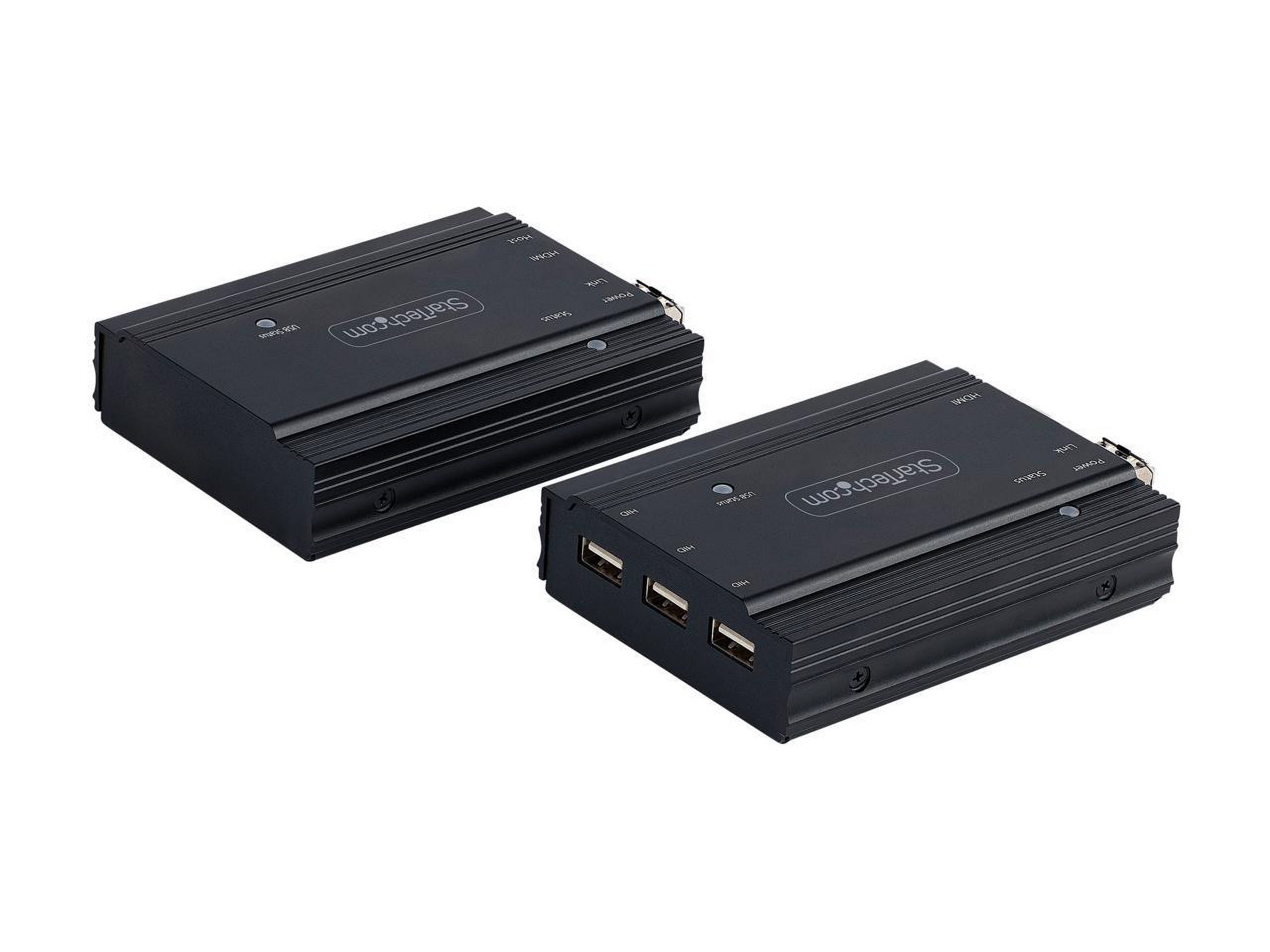 StarTech.com 4K HDMI KVM Extender over Fiber, HDMI Video & USB over Fiber, up to 984ft/300m (MultiMode), 10G MMF SFP+ Modules