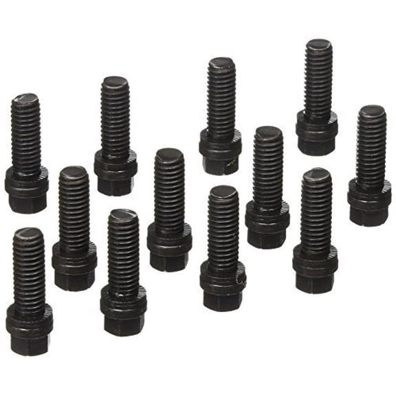 Proform 66753 Header Bolts-Black Oxide Finish - Grade 8 Steel - Set of 12 Fits select: 1999-2021 CHEVROLET SILVERADO, 1988-2000 CHEVROLET GMT-400