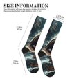 thumbnail image 4 of Sikiie Wave Sailboat Shark 1 Pairs Compression Socks for Men and Women 15-20 mmHg Running Support Socks, 4 of 7