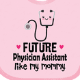 thumbnail image 4 of Inktastic Future Physician Assistant Like Mommy Girls Baby Bib, 4 of 4
