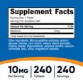 thumbnail image 5 of Nutricost Melatonin 10mg, 240 Tablets - 10mg Per Serving, Non-GMO, Gluten Free Supplement, 5 of 5
