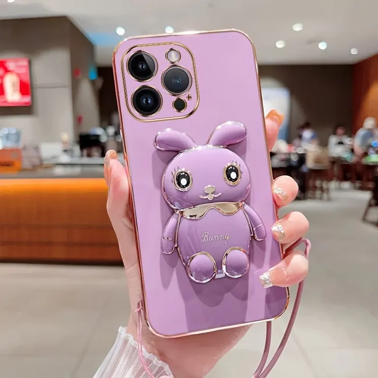 Cute Bunny Rabbit 3D Cartoon Kawaii Stand Holder Kickstand