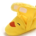 thumbnail image 3 of Baby Girls Boys Cozy Fleece Booties Duck Design Newborn Shoes Infant Footwear (Yellow Duck, 0-6 Months), 3 of 12