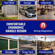 Master Magnetics Strong Magnet with Ergonomic Handle - 100 lb. Pull Force, Red, 07501