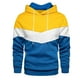 thumbnail image 1 of pstuiky Camisas de manga larga abrigadas para hombre, Sudadera deportiva de manga larga con bolsillo, holgada y cálida, con diseño de patchwork y colores para hombre xl, 1 of 3