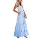 thumbnail image 2 of Txlixc Mujeres Verano Maxi Vestido Adultos Sexy Sin Mangas Tie-up Spaghetti Straps Rayas Vestido de Una Pieza Vacaciones Txlixc  Estilo de ocio, 2 of 9