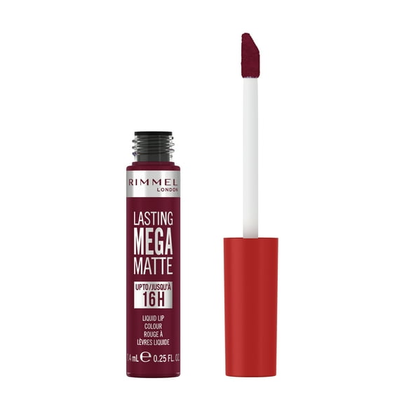 RIMMEL Lasting Mega Matte Liquid Lipstick, 810 Plum This Show, 0.25 fl oz