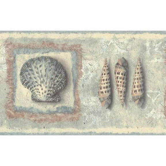 878056 Sea Shells Wallpaper Border CR061152b