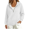thumbnail image 5 of BUIGTTKLOP Hoodies for Women 1/4 Zip Hooded Sweatshirt Long Sleeve Shirts Comfy Fleece Pullover Tops 2026 Fashion Clothes, 5 of 8