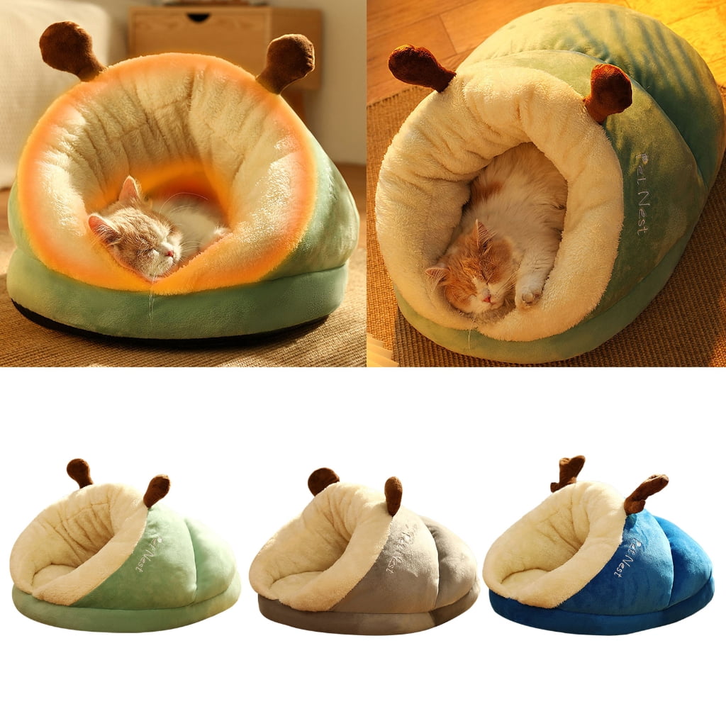 Cat Bed Soft Plush Cat Bed Comfortable Pet Bed Machine Washable for Small Cat