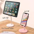 thumbnail image 3 of Cute Bunny Phone Holder, Desktop Cell Phone Holder Stand Compatible With All Mobile Phone/tablet, Height Angle, 3 of 5