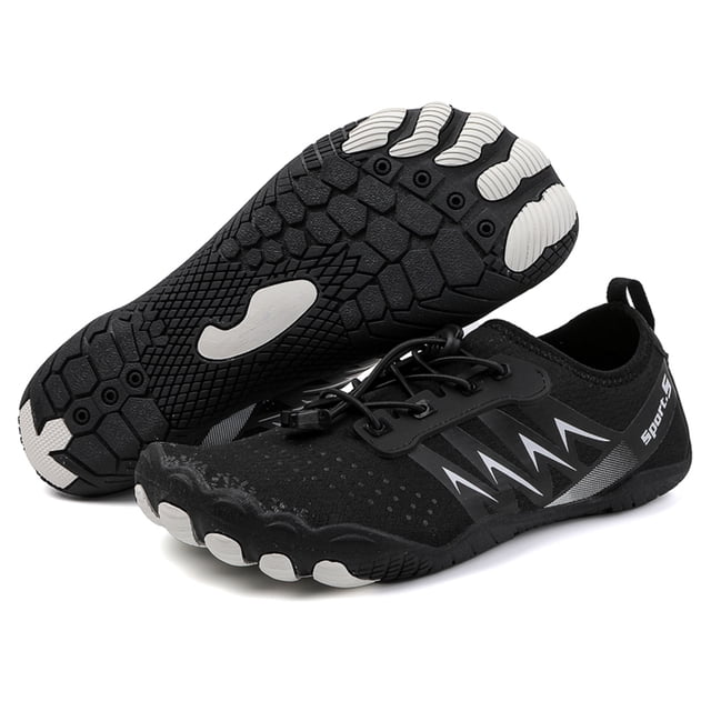 Zapatos de agua Wdftyju transpirables para hombres y mujeres Negro 37