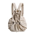 thumbnail image 1 of Bolsa de gimnasia de moda portátil de mochila casual de mochila para adultos caminando para acampar Beige, 1 of 8