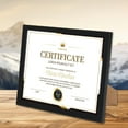 thumbnail image 2 of 8.5x11 Picture Frame Certificate Frames ,Set of 12  Frames Bulk for Award Certificate Document Diploma, Wall or Tabletop Display, 2 of 6