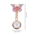 thumbnail image 2 of 1 pieza de mariposa en forma de mariposa reloj telescópico reloj de lactancia delicado reloj de bolsillo, 2 of 7