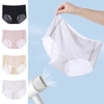 thumbnail image 5 of Ice Silk Seamless Underwear for Women Ultra Thin High Waist Panties Soft Breathable Briefs Quick-drying Underpants, 5 of 8