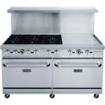 thumbnail image 2 of Dukers DCR60-6B24GM 60" Gas Range with Six (6) Open Burners & 24" Griddle, 2 of 9