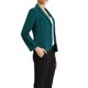 thumbnail image 4 of BLAZER DE TRABAJO CHIC PARA MUJERES CON SOLAPA Y MANGAS LARGAS, TRAJE BLAZER EN AZUL PAVO REAL TALLA 2XL, 4 of 6