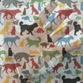 thumbnail image 3 of Cats Tulle Curtains with Rod Pocket, Colorful Cats and Dogs Animal Silhouettes Domestic Pets Cartoon Canine Characters, Sheer Drape for Wedding Party 2 Panels, 7 Sizes, Multicolor, by Ambesonne, 3 of 3