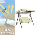 thumbnail image 2 of Bgsha Garden Swing Canopy Seats Replacement Set 3 Seats Covers + Swing Canopy Cover, 2 of 9