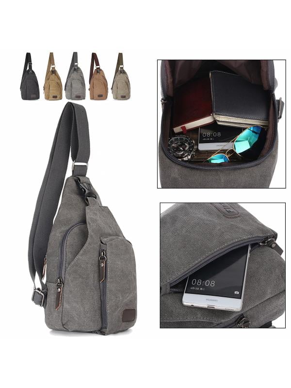 Small Military Army Vintage Tactical Canvas Shoulder Backpack Messenger Bag Satchel bag Trekking Sport Travel Rucksacks... by