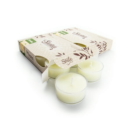 Pure Jasmine Tealight Candles Multi Pack - 12 Yellow Premium Scented Tea Lights - Essential & Natural Oils - Shortie's Candle Company