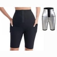 thumbnail image 1 of Compression Leggings for Women, High Waist Weight Loss Sauna Pants Workout Body Shaper for Women Tummy Control Sauna Hot Pants, Black, 1 of 6