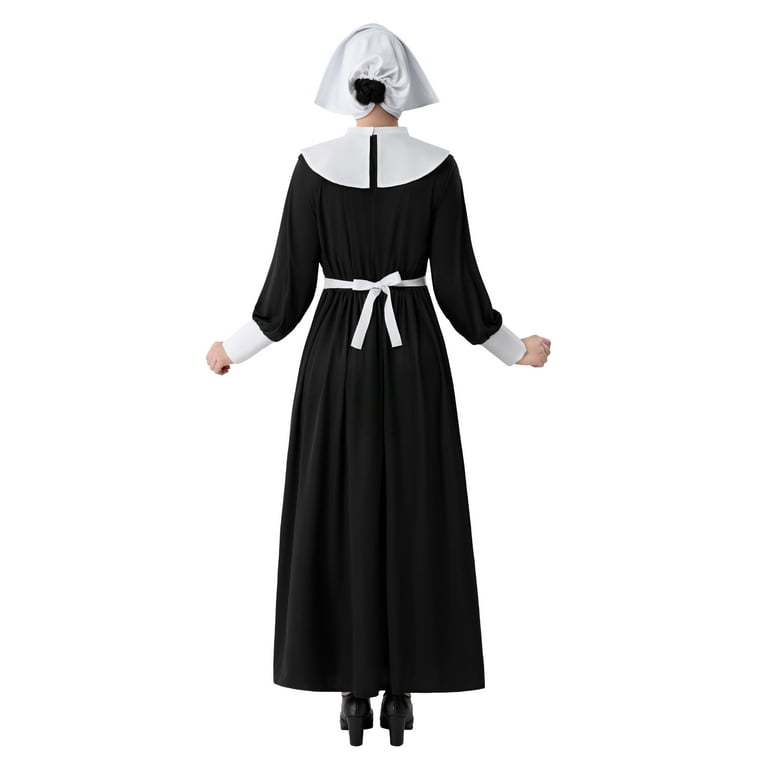 Joyfy Pioneer Costume Dress for Women Modest Prairie Colonial Dress Womens Pilgrim  Dress Costume for Halloween Party Dress up Cosplay - Walmart.com
