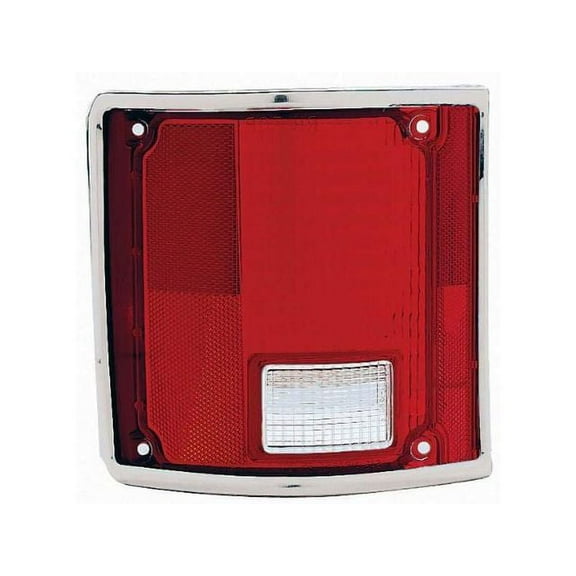 Left Tail Light Lens - Compatible with 1979 - 1986 GMC C1500 Standard Cab Pickup 1980 1981 1982 1983 1984 1985
