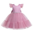 thumbnail image 3 of Flower Girls Princess Dress Pearl Wedding Birthday Fancy Costume Party Dress, 3 of 7