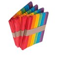 thumbnail image 2 of Moyic 100 Uds. Palos de madera coloridos, modelo de construcción artesanal, palos de madera multicolores Artesanía 114x10x2mm, 2 of 6