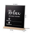 thumbnail image 3 of LEORX Wooden WiFi Sign for Home Use Black Chalkboard Easily Visible and Portable 7.8 x 5.9 Inches, 3 of 6