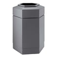 thumbnail image 2 of Commercial Zone Products PolyTec Series 45gal Hex Waste Container Beige (737202), 2 of 3