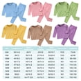 thumbnail image 4 of Qarigey Ropa interior térmica para niños, ropa interior elástica de manga larga con cuello para otoño e invierno, ropa interior para el Pijama Violeta 80cm, 4 of 6