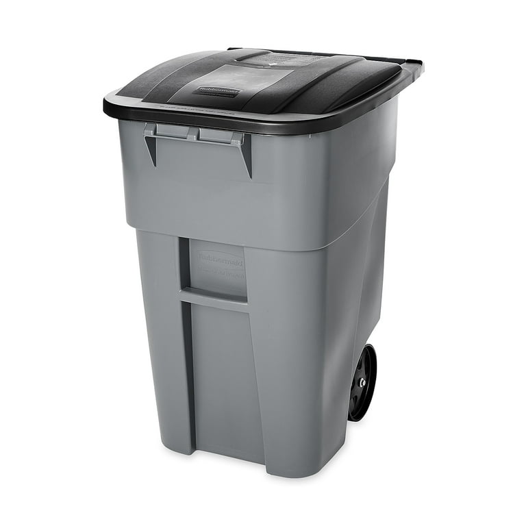 1039GY Grey Rollout Container 60 Gallon Trash Cans with Wheels