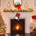 thumbnail image 3 of Gnoradne 3D Christmas Santa Snowman Reindeer Pattern Design Stockings,Vintage Xmas Socks Small Candy Gift Bags,Mini Christmas Stocking Hanging Ornaments for Xmas Tree Home Holiday Party Decor, 3 of 4