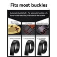 thumbnail image 6 of ‌Catelles Men's Crocodile Pattern Headless Black Belt - Genuine Leather Automatic Buckle Waistband, Durable Stylish for Business Casual Wear,Gifted by Box&For waist 42in Width 1.38in(3.5cm), 6 of 9