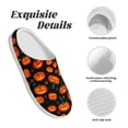 thumbnail image 5 of Kdxio Pumpkin Fallen Leaves Women's Men's Slippers Plush Slip-On House Slipper for Winter Indoor Soft Cushion Non-slip Fluffy Slides Slippers-11, 5 of 7