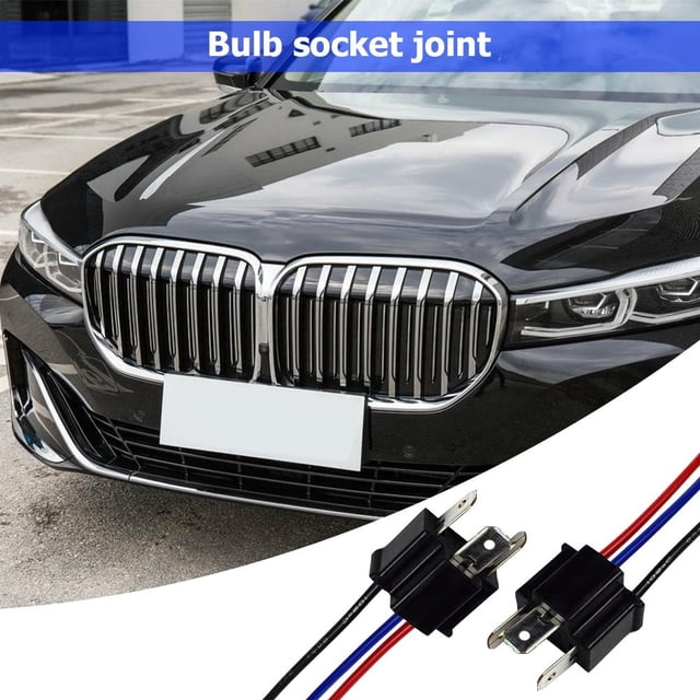 1 par 9003 H4 bombilla hembra conector adaptador macho para faro antiniebla Likrtyny Accesorios para autos y motos